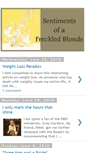 Mobile Screenshot of freckledblonde.blogspot.com