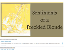 Tablet Screenshot of freckledblonde.blogspot.com