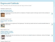 Tablet Screenshot of dogmaandcattitude.blogspot.com