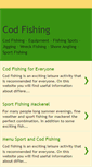 Mobile Screenshot of codfishing-info.blogspot.com