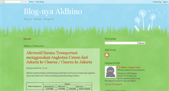 Desktop Screenshot of aldhino.blogspot.com