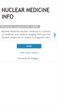 Mobile Screenshot of nuclearmedicineinfo.blogspot.com