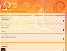 Tablet Screenshot of ahaworld.blogspot.com