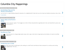 Tablet Screenshot of columbiacityhappenings.blogspot.com