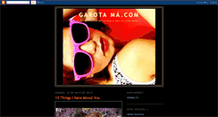 Desktop Screenshot of garotamahpontocom.blogspot.com