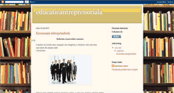 Desktop Screenshot of educatieantreprenoriala.blogspot.com