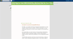 Desktop Screenshot of freecrmresources.blogspot.com