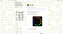 Desktop Screenshot of cienciasexactasynaturales.blogspot.com