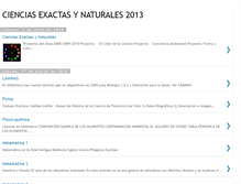 Tablet Screenshot of cienciasexactasynaturales.blogspot.com