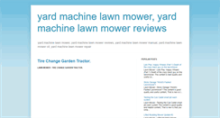 Desktop Screenshot of machinelawnmoweryard.blogspot.com