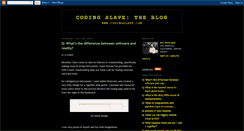 Desktop Screenshot of codingslave.blogspot.com