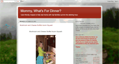 Desktop Screenshot of mommywhatsfordinner.blogspot.com