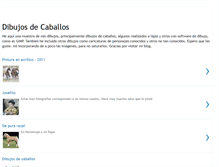 Tablet Screenshot of dibujosdecaballos.blogspot.com