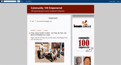 Desktop Screenshot of community100.blogspot.com