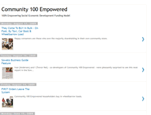 Tablet Screenshot of community100.blogspot.com
