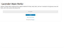 Tablet Screenshot of lavendermoonherbs.blogspot.com