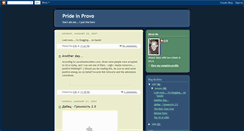 Desktop Screenshot of prideinprovo.blogspot.com