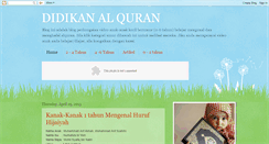 Desktop Screenshot of didikanquran.blogspot.com