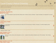 Tablet Screenshot of lucassalemcemetery.blogspot.com