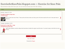 Tablet Screenshot of exerciseforkneepain.blogspot.com