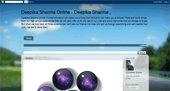 Desktop Screenshot of deepikasharmaonline.blogspot.com