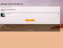 Tablet Screenshot of pickup-truck-rentals-nz.blogspot.com