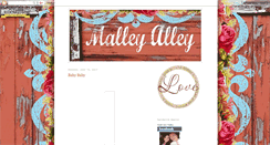 Desktop Screenshot of malleyalley.blogspot.com