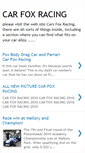 Mobile Screenshot of carfoxracing.blogspot.com