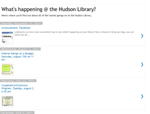 Tablet Screenshot of hudsonlibraryblog.blogspot.com