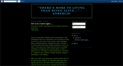 Desktop Screenshot of morethanbeingalive.blogspot.com