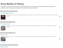Tablet Screenshot of greatbattlesofhistory.blogspot.com