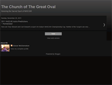 Tablet Screenshot of churchofthegreatoval.blogspot.com