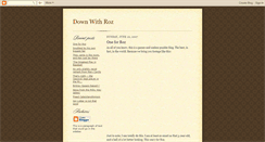 Desktop Screenshot of downwithroz.blogspot.com