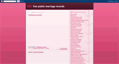 Desktop Screenshot of freepublicmarriagerecords.blogspot.com