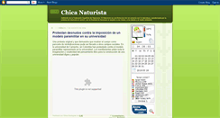 Desktop Screenshot of chicanaturista.blogspot.com