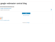 Tablet Screenshot of google-webmastercentral.blogspot.com