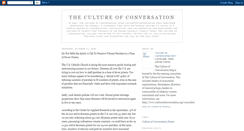 Desktop Screenshot of cultureofconversation.blogspot.com