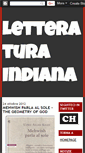 Mobile Screenshot of letteraturaindiana.blogspot.com