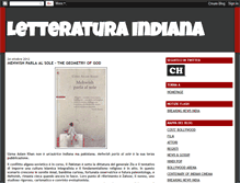 Tablet Screenshot of letteraturaindiana.blogspot.com