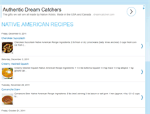 Tablet Screenshot of nativeamericanrecipes.blogspot.com