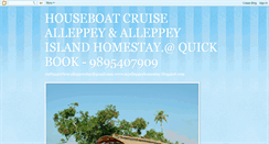 Desktop Screenshot of houseboatcruisealleppey.blogspot.com