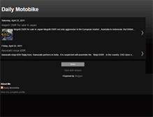 Tablet Screenshot of dailymotobike.blogspot.com