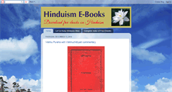 Desktop Screenshot of hinduebooks.blogspot.com