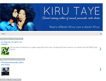 Tablet Screenshot of kirutayewrites.blogspot.com