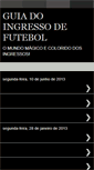 Mobile Screenshot of guiadoingressodefutebol.blogspot.com