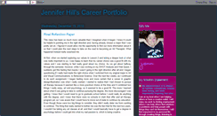 Desktop Screenshot of jennscareerportfolio.blogspot.com
