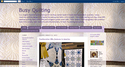 Desktop Screenshot of busy-quilting.blogspot.com