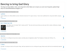 Tablet Screenshot of dancing-to-bring-him-glory.blogspot.com