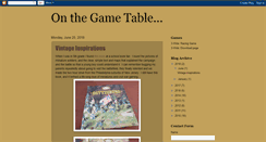 Desktop Screenshot of onthegametable.blogspot.com