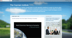 Desktop Screenshot of caymaninstitute.blogspot.com